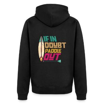 En cas de doute Paddle Out Standup Paddle Board - Veste à capuche bio Premium Unisexe - noir - Dos - Nico (187cm)