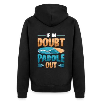 En cas de doute Paddle Out Standup Paddle Board - Veste à capuche bio Premium Unisexe - noir - Dos - Nico (187cm)