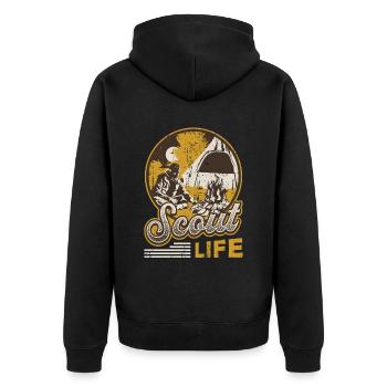 Scout Life Scout Camping Outdoor Scout - Veste à capuche bio Premium Unisexe - noir - Dos - Nico (187cm)