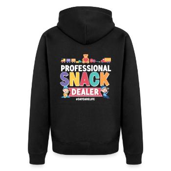 Fournisseur de services de garde d’enfants Enseignant - Veste à capuche bio Premium Unisexe - noir - Dos - Nico (187cm)