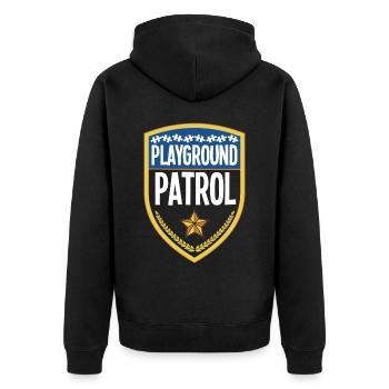 Childcare Daycare Provider Teacher - Unisex Premium Bio Zip Hoodie - Schwarz - Hinten - Nico (187cm)