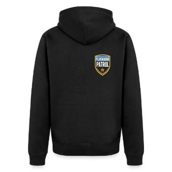 Childcare Daycare Provider Teacher - Unisex Premium Bio Zip Hoodie - Schwarz - Hinten - Nico (187cm)