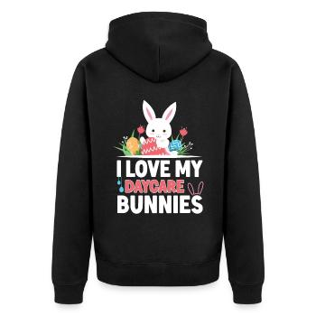 Fournisseur de services de garde d’enfants Enseignant - Veste à capuche bio Premium Unisexe - noir - Dos - Nico (187cm)