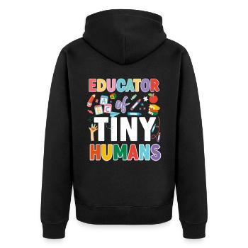 Fournisseur de services de garde d’enfants Enseignant - Veste à capuche bio Premium Unisexe - noir - Dos - Nico (187cm)