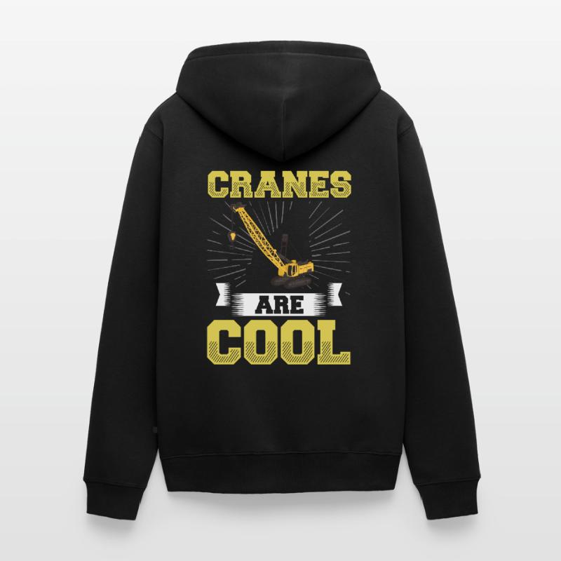 Crane Operator Construction Worker Crane Tower Training Unisex Premium Organic Zip Hoodie
