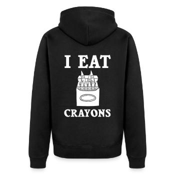 Crayon Box Colored Pencil Wax Case Wax Crayon - Veste à capuche bio Premium Unisexe - noir - Dos - Nico (187cm)