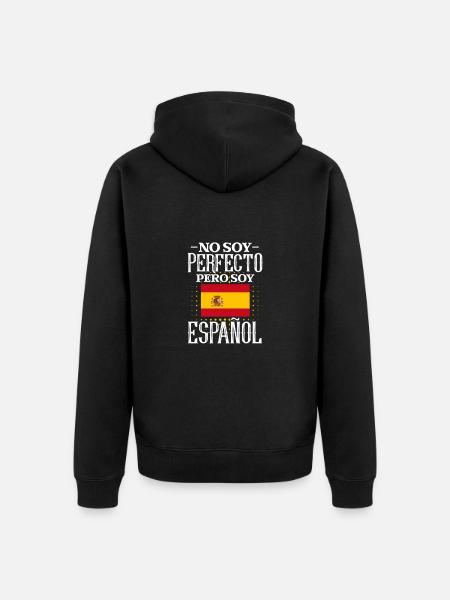 Spain - Unisex Premium Organic Zip Hoodie - black