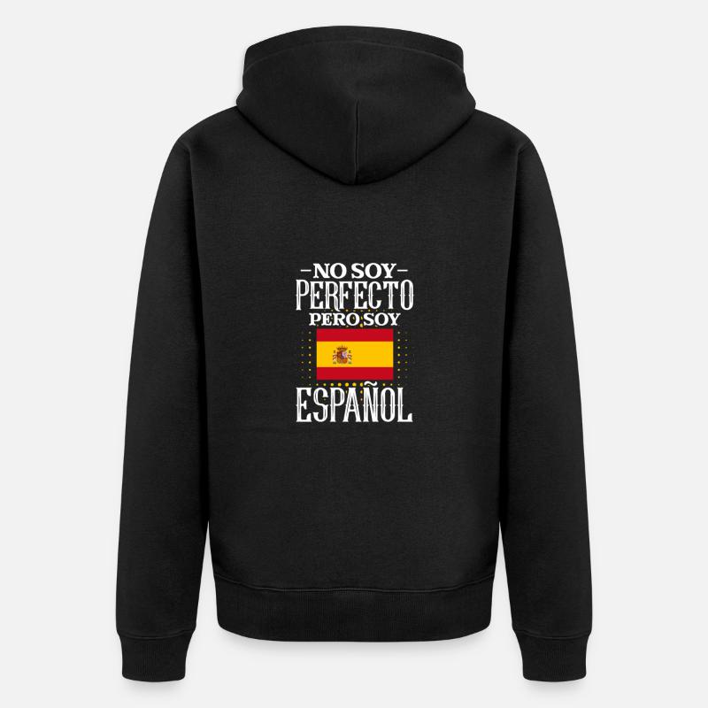 Spanien - Unisex Premium Bio Zip Hoodie - Schwarz