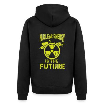 Centrale nucléaire Énergie nucléaire Changement climatique nucléaire - Veste à capuche bio Premium Unisexe - noir - Dos - Nico (187cm)