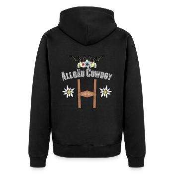 Allgäu Randonnée Escalade Allgäuer - Veste à capuche bio Premium Unisexe - noir - Dos - Nico (187cm)