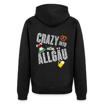 Allgäu Holiday Dirndl Beer Alps Allgäuer - Veste à capuche bio Premium Unisexe - noir - Dos - Nico (187cm)