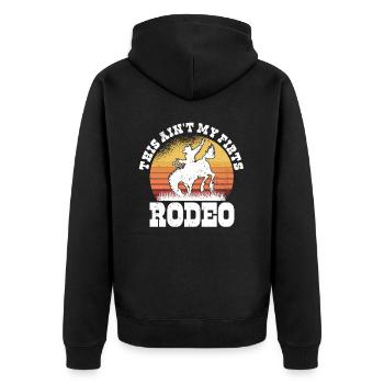 Rodéo Western Cowboy Wild West Retro Horse - Veste à capuche bio Premium Unisexe - noir - Dos - Nico (187cm)