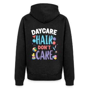 Fournisseur de services de garde d’enfants Enseignant - Veste à capuche bio Premium Unisexe - noir - Dos - Nico (187cm)