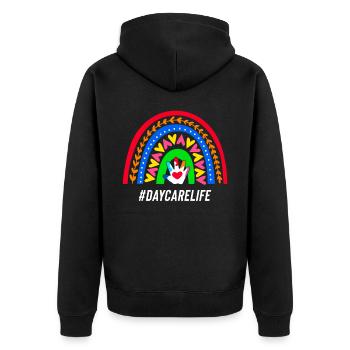 Fournisseur de services de garde d’enfants Enseignant - Veste à capuche bio Premium Unisexe - noir - Dos - Nico (187cm)