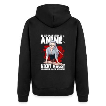 Anime disant Weeb Otaku - Veste à capuche bio Premium Unisexe - noir - Dos - Nico (187cm)