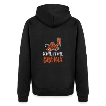 Crawfish Crawfish Seafood Crab Gift - Unisex Premium Organic Zip Hoodie - black - Back - Nico (187cm)