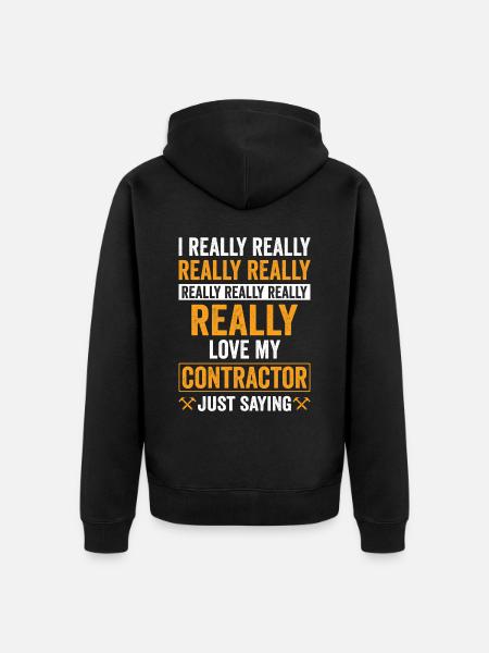 Entrepreneur général Construction Bricoleur Constructeur - Veste à capuche bio Premium Unisexe - noir