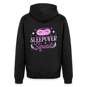 Équipe de nuit Équipe Sweet Party Nuitée - Veste à capuche bio Premium Unisexe - noir - Dos - Nico (187cm)