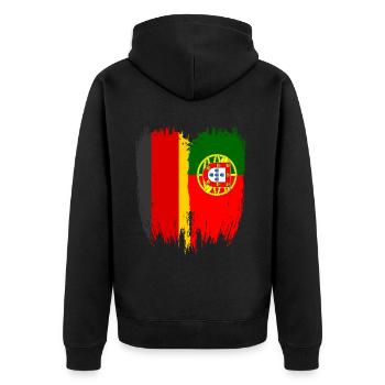 Allemagne Drapeau Portugal - Veste à capuche bio Premium Unisexe - noir - Dos - Nico (187cm)