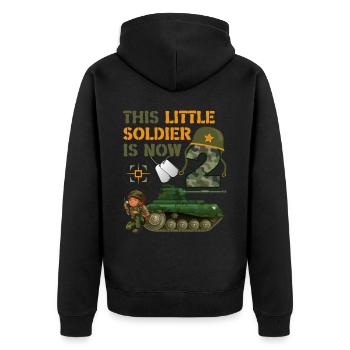 Ce petit soldat est maintenant 2 char de l’armée 2nd - Veste à capuche bio Premium Unisexe - noir - Dos - Nico (187cm)