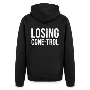 Perte de Cone-trol pour Frozen Sweet Fan - Veste à capuche bio Premium Unisexe - noir - Dos - Nico (187cm)
