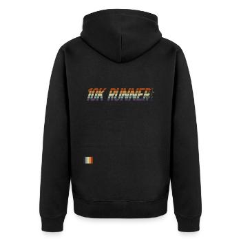10K Runner - 10k Running Training Runner Jogging - Veste à capuche bio Premium Unisexe - noir - Dos - Nico (187cm)