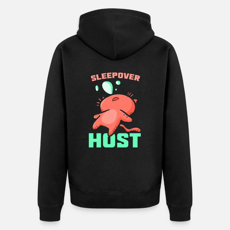 Hôte d’une nuit Nuitée Nuitée - Veste à capuche bio Premium Unisexe - noir
