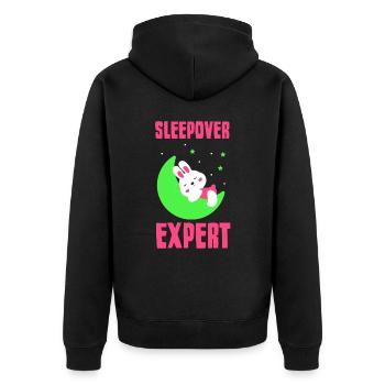Expert pour les nuitées Nuitée Party sweet - Veste à capuche bio Premium Unisexe - noir - Dos - Nico (187cm)