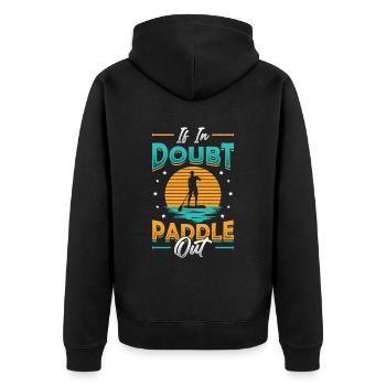 En cas de doute Paddle Out Standup Paddle Board - Veste à capuche bio Premium Unisexe - noir - Dos - Nico (187cm)