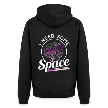 J’ai besoin d’un télescope de l’univers spatial - Veste à capuche bio Premium Unisexe - noir - Dos - Nico (187cm)