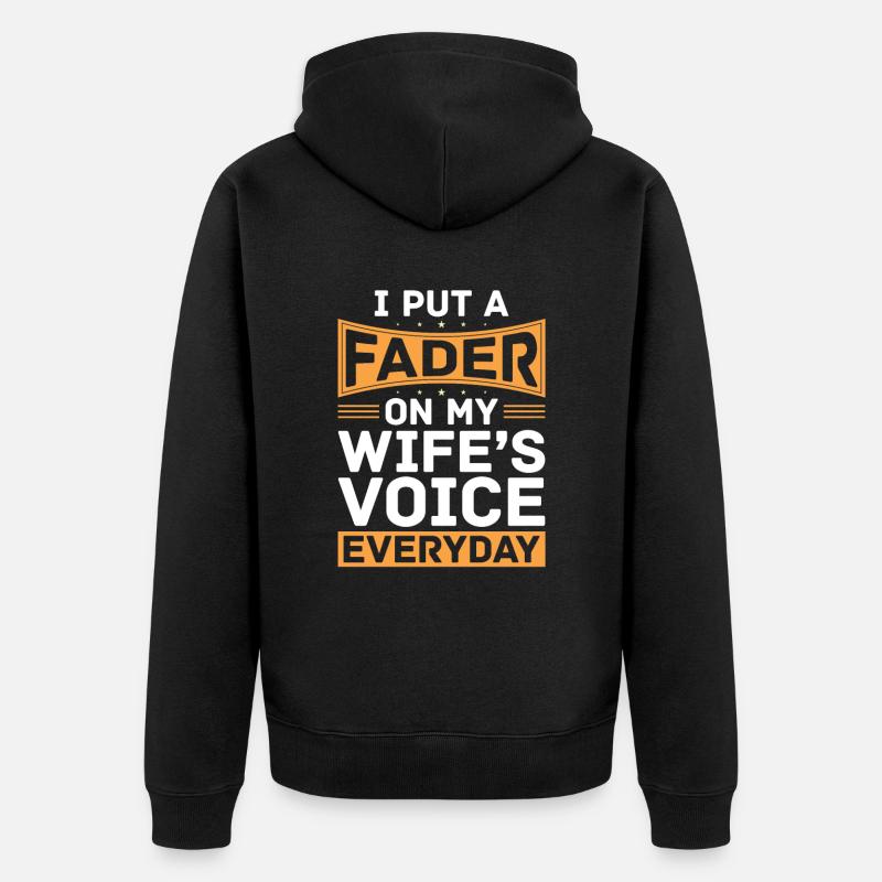 Tontechniker Sound Audio Engineer - Unisex Premium Bio Zip Hoodie - Schwarz