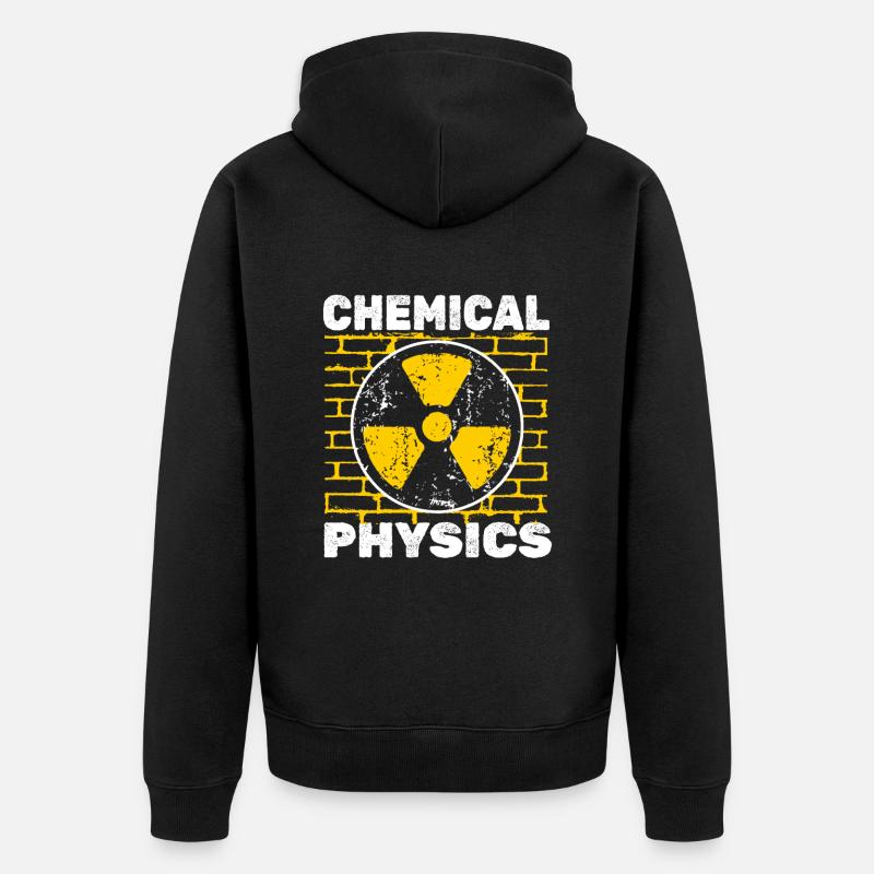 Physik Physiker - Unisex Premium Bio Zip Hoodie - Schwarz