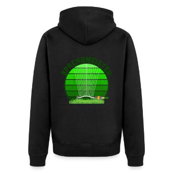Sprengmeister Garten Schrebergärtner Hobbygärtner - Unisex Premium Bio Zip Hoodie - Schwarz - Hinten - Nico (187cm)