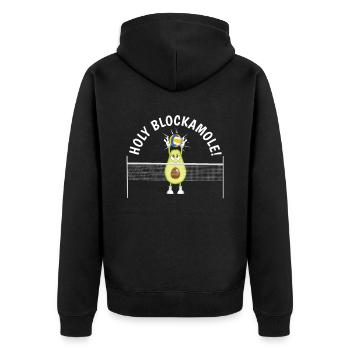 Bloc sacré - Veste à capuche bio Premium Unisexe - noir - Dos - Nico (187cm)