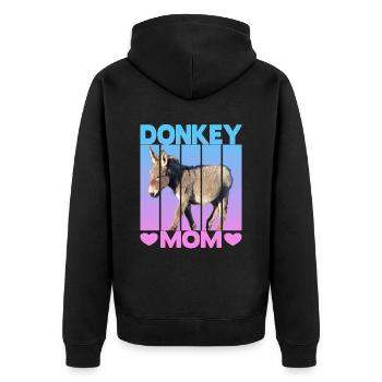 Maman âne - Veste à capuche bio Premium Unisexe - noir - Dos - Nico (187cm)