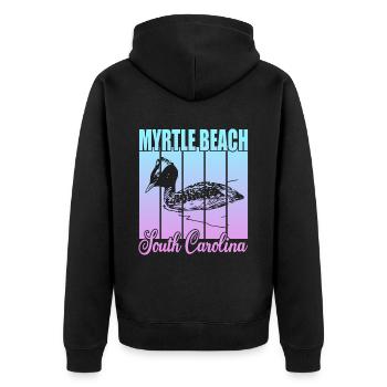 Myrtle Beach Caroline du Sud - Veste à capuche bio Premium Unisexe - noir - Dos - Nico (187cm)