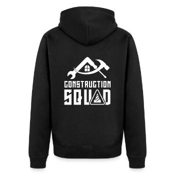 Construction team Teamwork Construction Team Construction site Construction workers - Unisex Premium Organic Zip Hoodie - black - Back - Nico (187cm)