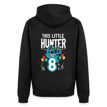Buck Deer Chasse Hunter Kid - Veste à capuche bio Premium Unisexe - noir - Dos - Nico (187cm)