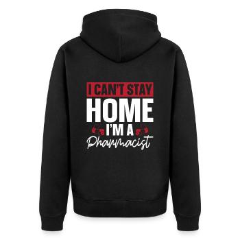 Pharmacy Pharmacy Technician Technician Gift - Unisex Premium Organic Zip Hoodie - black - Back - Nico (187cm)