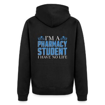 Pharmacy Technician Pharmacy Technician Gift - Unisex Premium Organic Zip Hoodie - black - Back - Nico (187cm)