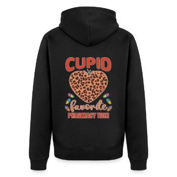 Pharmacy Technician Pharmacy Technician Gift - Unisex Premium Organic Zip Hoodie - black - Back - Nico (187cm)