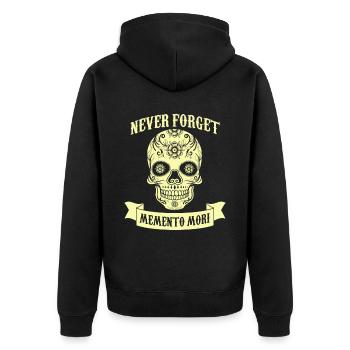 Memento Mori No Mercy cite Death Skull Reader - Veste à capuche bio Premium Unisexe - noir - Dos - Nico (187cm)