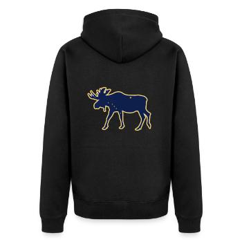 Alaska Tshirt Hommes Femmes Enfants USA Pôle Nord - Veste à capuche bio Premium Unisexe - noir - Dos - Nico (187cm)