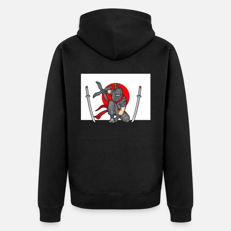 Ninja - Veste à capuche bio Premium Unisexe - noir