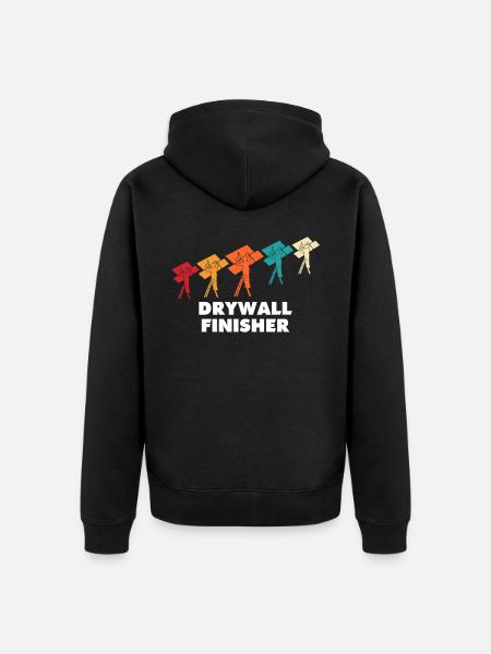 Trockenbaumonteur Trockenbau Trockenbauer - Unisex Premium Bio Zip Hoodie - Schwarz