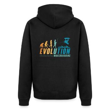 Wakeboard Wakeboarder Wakeboarding Cadeau - Veste à capuche bio Premium Unisexe - noir - Dos - Nico (187cm)
