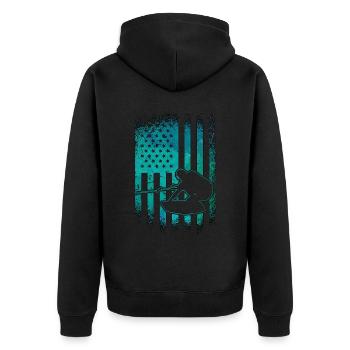 Wakeboard Wakeboarding Wakeboarder Cool Cadeau - Veste à capuche bio Premium Unisexe - noir - Dos - Nico (187cm)