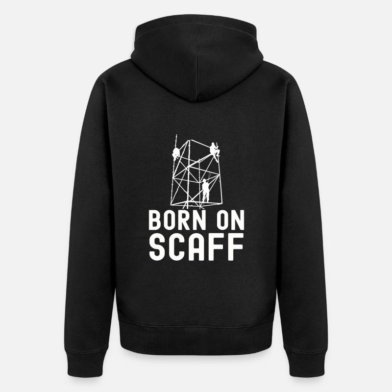 Tshirt constructeur d’échafaudages - Veste à capuche bio Premium Unisexe - noir