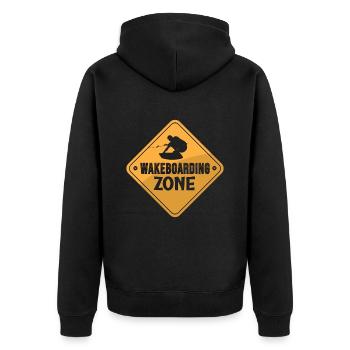 Wakeboarder Wakeboard Wakeboard Wakeing Cadeau - Veste à capuche bio Premium Unisexe - noir - Dos - Nico (187cm)