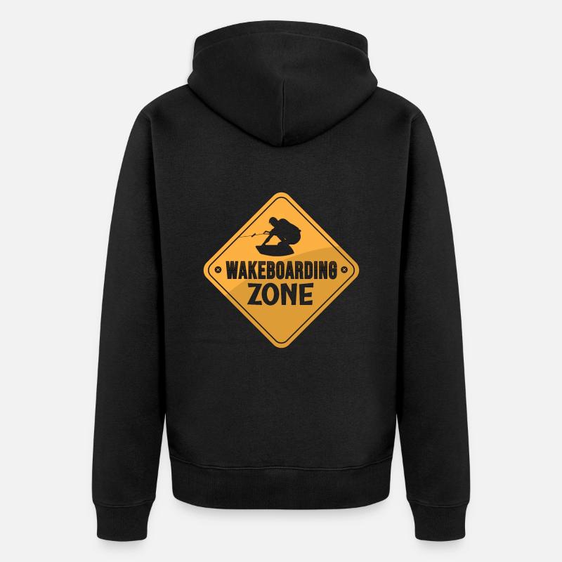 Wakeboarder Wakeboard Wakeboard Wakeing Cadeau - Veste à capuche bio Premium Unisexe - noir